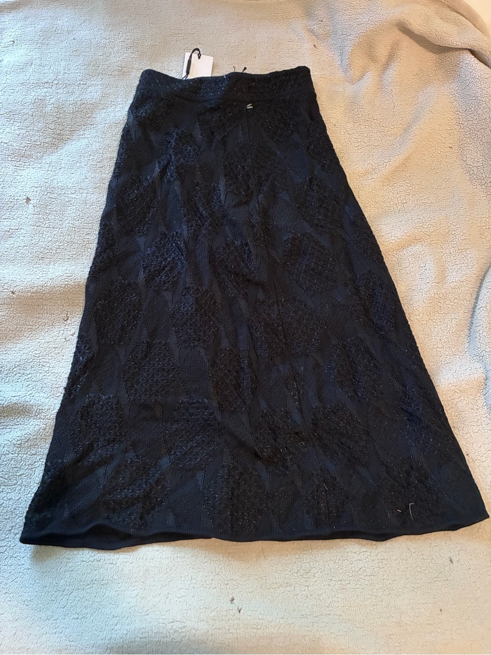 Missoni Black Maxi Skirt with Textured Detail